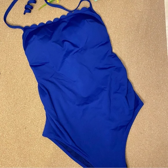 Cache Coeur Kyoto One Piece Maternity Swimsuit in Navy Blue Size S